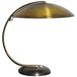 Art Deco or Bauhaus Brass Desk Lamp by Hillebrand, 1930s