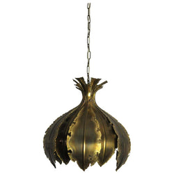 Hanging Brass Lamp from the 1960s by Svend Aage Holm Sørensen, Denmark