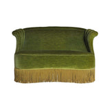 Danish Art Deco Sofa in Green Velvet, 1920s-1930s