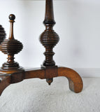 Victorian Burr Walnut, Mahogany and Ebony Circular Centre Table