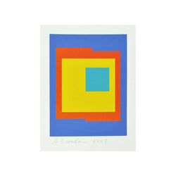 Abstract Geometric Danish Screen Print by Ib Geertsen, Signed