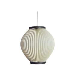 Danish Modern Pleated Pendant by Hoyrup Light, 1960s