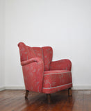 Danish Midcentury High Back Lounge or Club Chair, 1940s