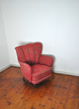 Danish Midcentury High Back Lounge or Club Chair, 1940s