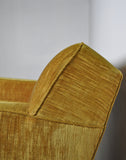 Early midcentury Lounge Chair in original velvet upholstery