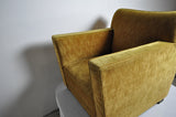 Early midcentury Lounge Chair in original velvet upholstery
