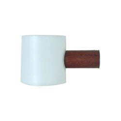 Cylindric teak and acrylate wall lamp designed by Uno & Östen Kristiansson