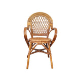 20th Century Rattan and Bamboo Armchair