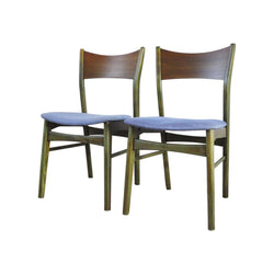 Danish Modern Dining Chair Stained in an Emerald Color, 1960s