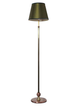 Art Deco Floor Lamp in Brass and Copper