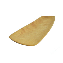 Handcrafted Danish Birch Dish with an Organic Design, 1960s