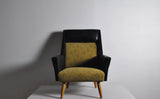Danish mid-century easy chair from the 1950s with original fabric