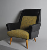 Danish mid-century easy chair from the 1950s with original fabric