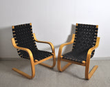 Alvar Aalto Lounge Chair, Model 406 by Artek