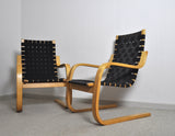 Alvar Aalto Lounge Chair, Model 406 by Artek