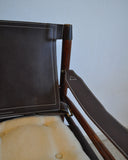 Arne Norell rosewood and leather lounge chairs model Sirocco