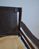 Arne Norell rosewood and leather lounge chairs model Sirocco
