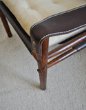 Arne Norell rosewood and leather lounge chairs model Sirocco