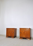 Danish Art Deco Pair of Nightstands or Small Cabinets, 1930s