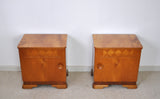 Danish Art Deco Pair of Nightstands or Small Cabinets, 1930s