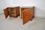 Danish Art Deco Pair of Nightstands or Small Cabinets, 1930s