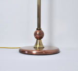Art Deco Floor Lamp in Brass and Copper