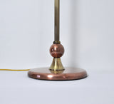 Art Deco Floor Lamp in Brass and Copper