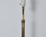 Art Deco Floor Lamp in Brass and Copper