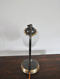 Brass and Opaline Glass Art Deco Table Lamp, Scandinavia, 1930s