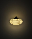 Antique Marbled Art Deco Pendant Light, 1930s