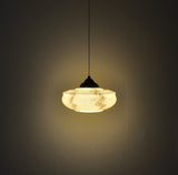 Antique Marbled Art Deco Pendant Light, 1930s