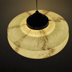 Antique Marbled Art Deco Pendant Light, 1930s