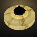 Antique Marbled Art Deco Pendant Light, 1930s