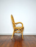 20th Century Rattan and Bamboo Armchair