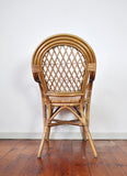 20th Century Rattan and Bamboo Armchair