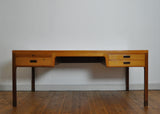 Scandinavian Modern mahogany desk by Ejnar Larsen and Aksel Bender Madsen