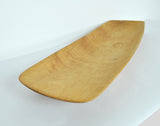 Handcrafted Danish Birch Dish with an Organic Design, 1960s