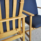 Pair of Børge Mogensen oak lounge chairs model 2257 for Fredericia Stolefabrik