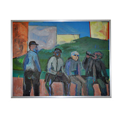 Oil painting on canvas by Børge Sornum