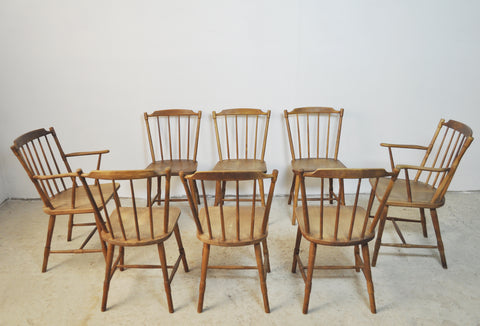 Børge Mogensen dining chairs for FDB Møbler 1940s, set of 8