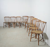Børge Mogensen dining chairs for FDB Møbler 1940s, set of 8