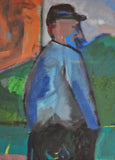 Oil painting on canvas by Børge Sornum, painter and graphic artist.
