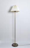 Danish Brass Floor Lamp with Le Klint Shade