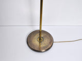 Danish Brass Floor Lamp with Le Klint Shade
