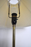 Danish Brass Floor Lamp with Le Klint Shade