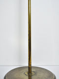 Danish Brass Floor Lamp with Le Klint Shade