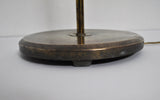 Danish Brass Floor Lamp with Le Klint Shade