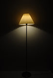 Danish Brass Floor Lamp with Le Klint Shade