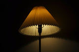 Danish Brass Floor Lamp with Le Klint Shade