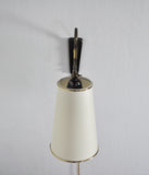 Danish Brass Swing Arm Wall Lamp, 1950s